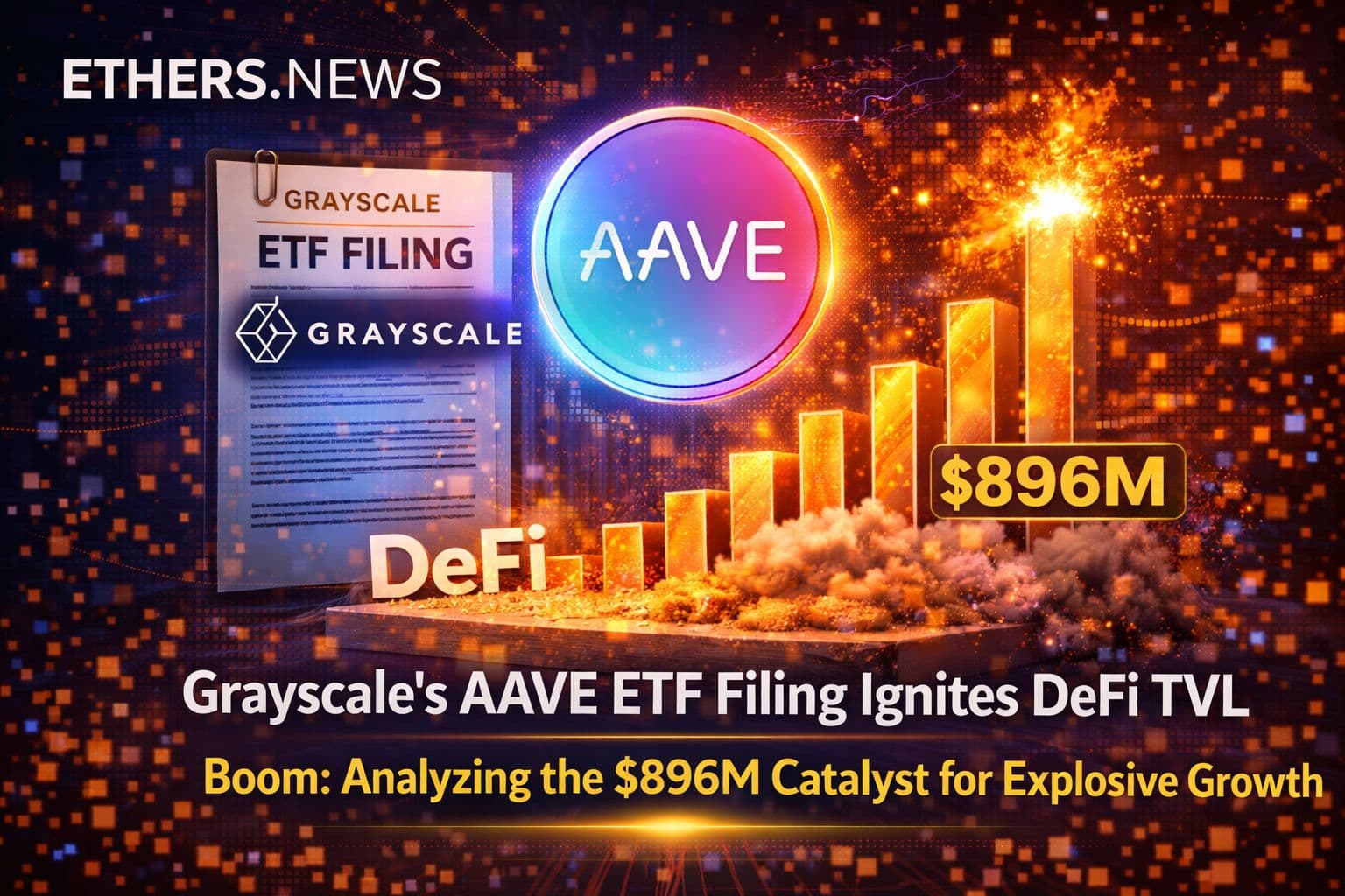 Grayscale's AAVE ETF Filing Ignites DeFi TVL Boom: Analyzing the $896M Catalyst for Explosive Growth