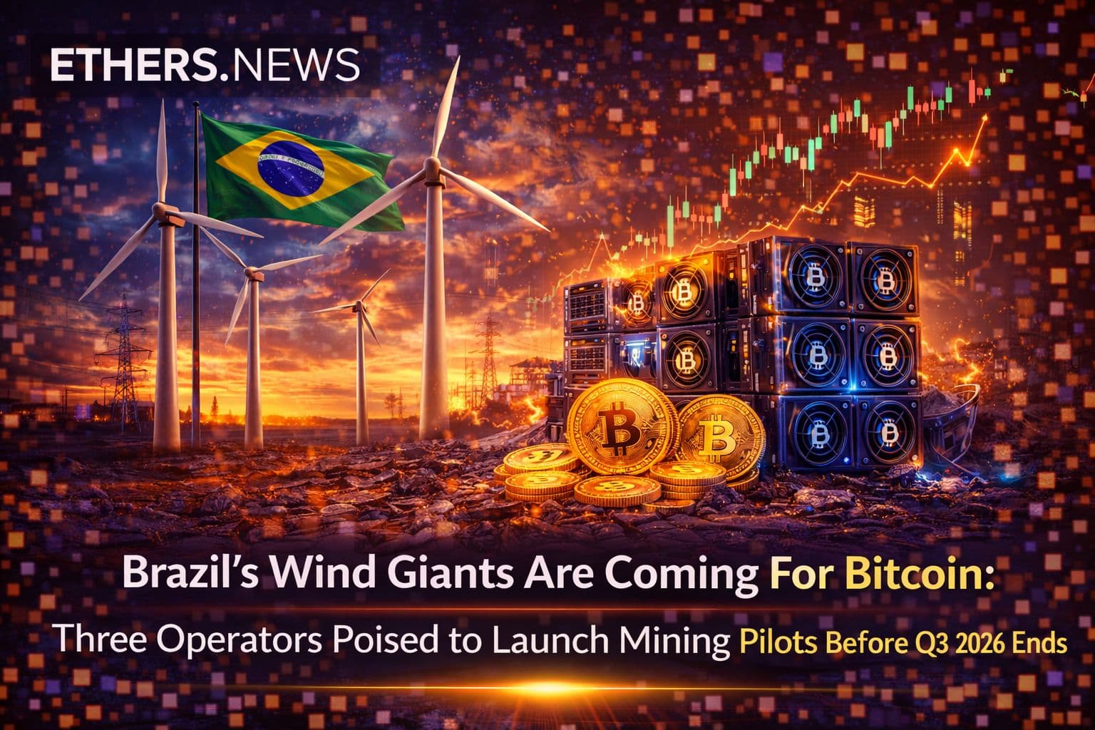 Brazil's Wind Giants Are Coming For Bitcoin: Three Operators Poised to Launch Mining Pilots Before Q3 2026 Ends