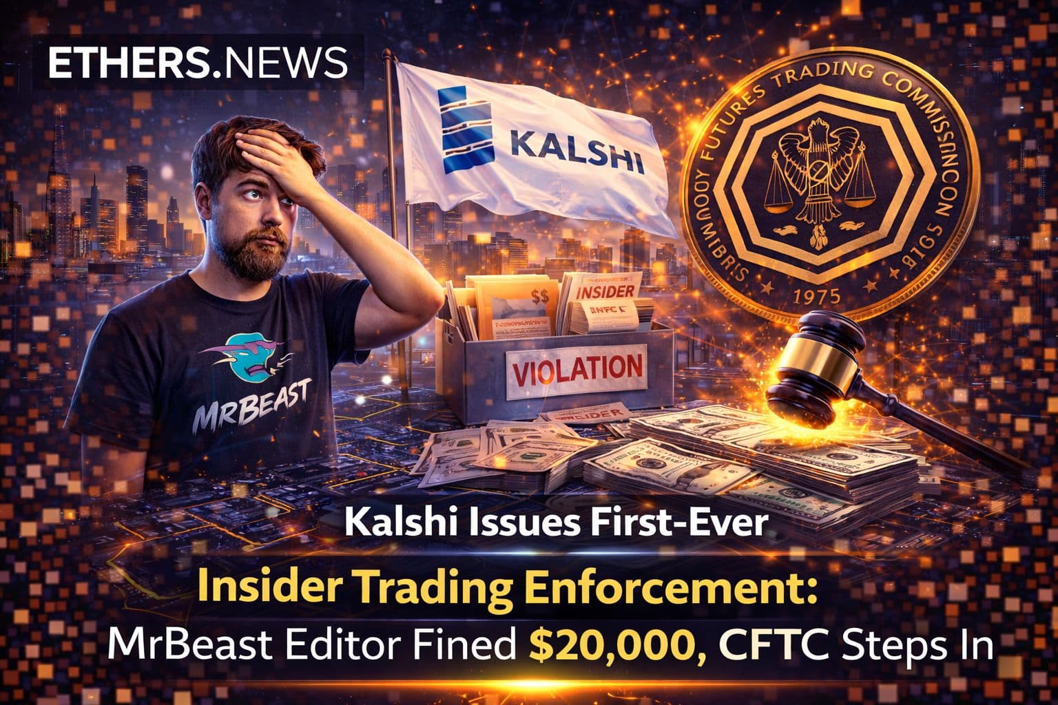 Kalshi Issues First-Ever Insider Trading Enforcement: MrBeast Editor Fined $20,000, CFTC Steps In